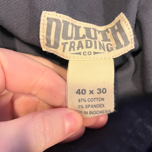 Duluth Trading Co pants men’s 38x29 (tag 40x30) gray Flex Fire Hose stretch work - Picture 9 of 10